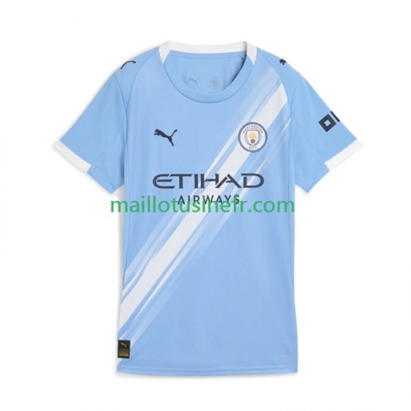 Maillot de Foot Manchester City Domicile 2025-26 - Femme Maillot de Foot Manchester City Domicile 2025-26 - Femme